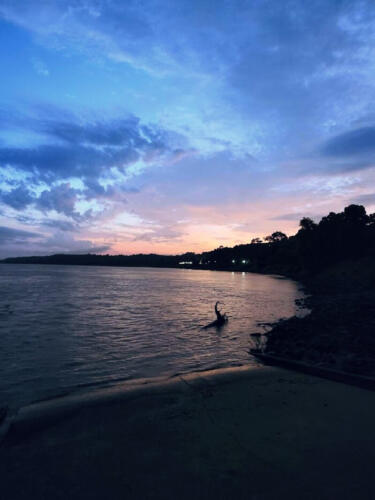 Sunset-on-the-river-by-Rebecca-Tenner